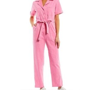 Skies Are Blue Vibrant Pink Jumpsuit